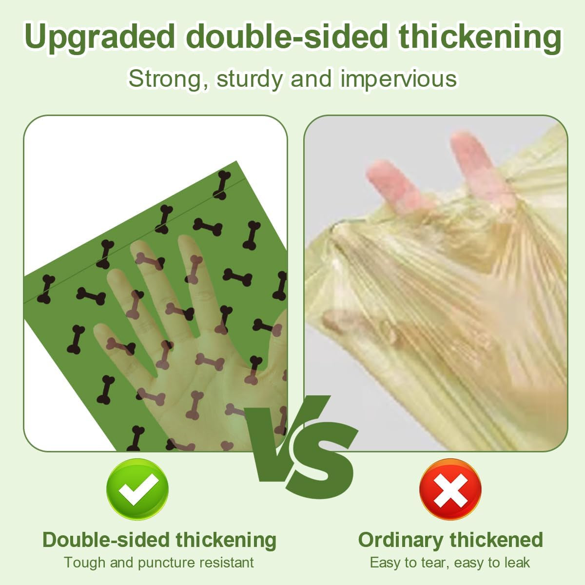 Green Dog Poo Bags Lavender Scent - 270 Large Biodegradable Poop Bags, Extra Thicken Strong Corn Starch Blended Compostable Leak Proof Poop Waste Bag for Dogs